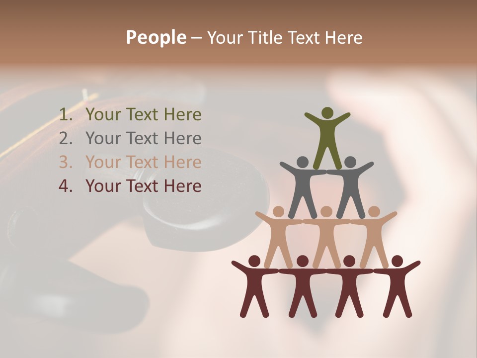 Horizontal Music Violin PowerPoint Template