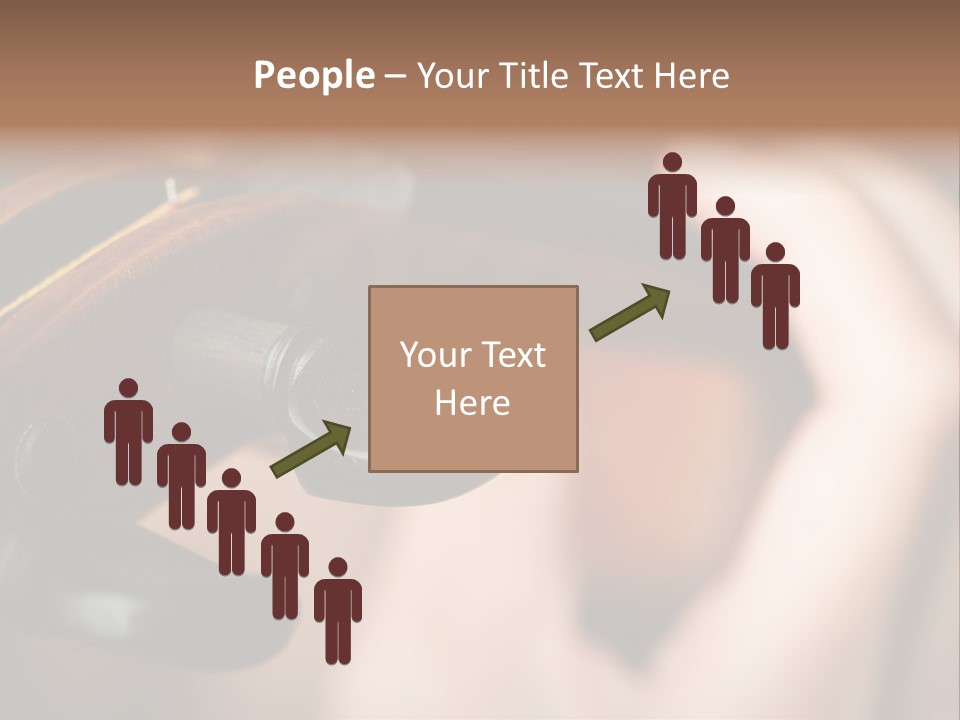 Horizontal Music Violin PowerPoint Template