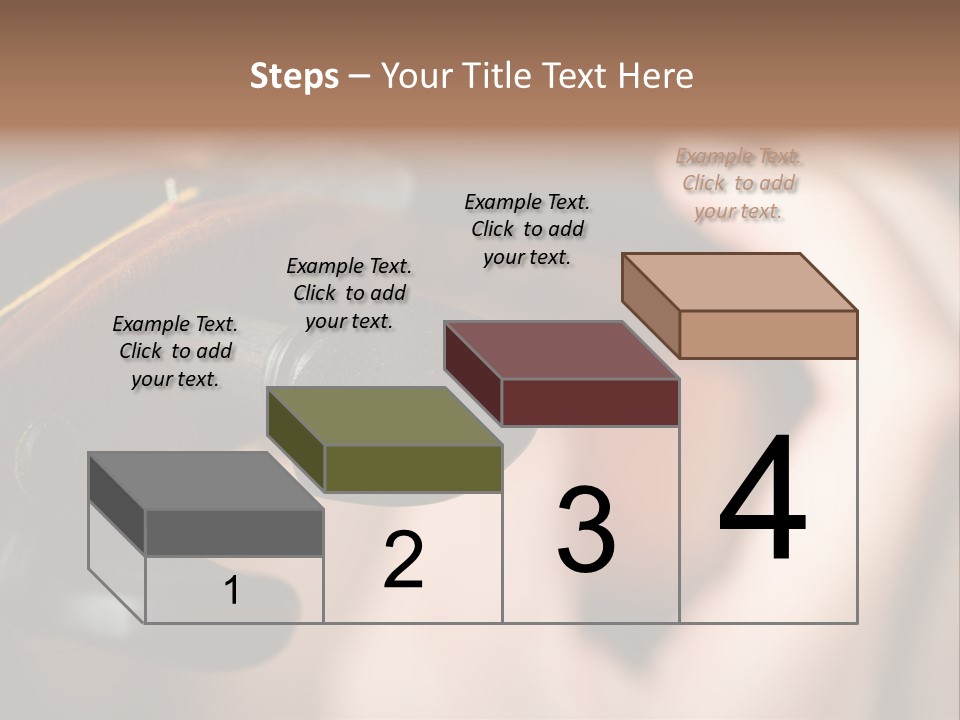 Horizontal Music Violin PowerPoint Template