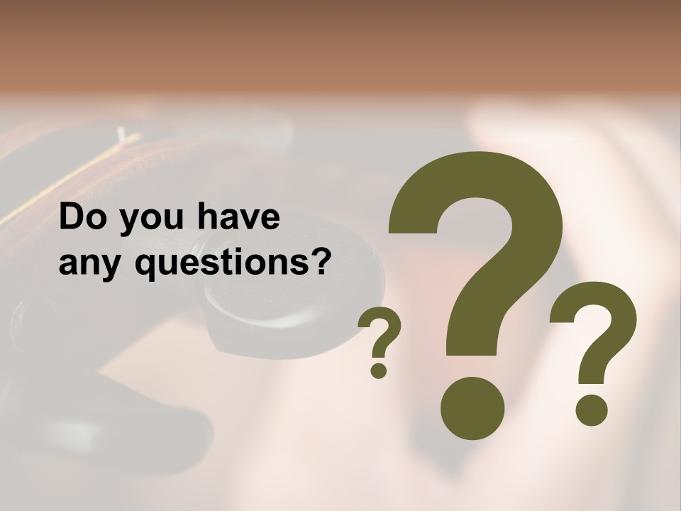 Horizontal Music Violin PowerPoint Template