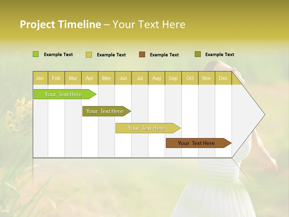 Head Pretty Caucasian PowerPoint Template