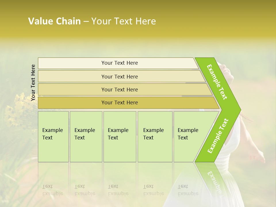 Head Pretty Caucasian PowerPoint Template