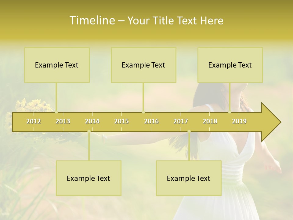 Head Pretty Caucasian PowerPoint Template