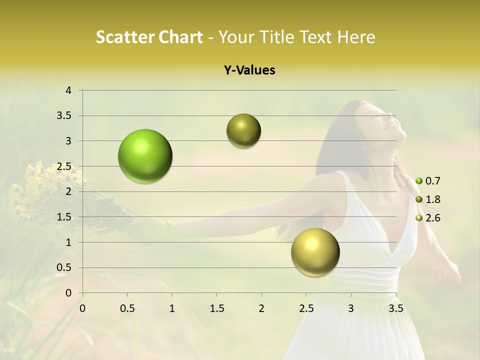 Head Pretty Caucasian PowerPoint Template