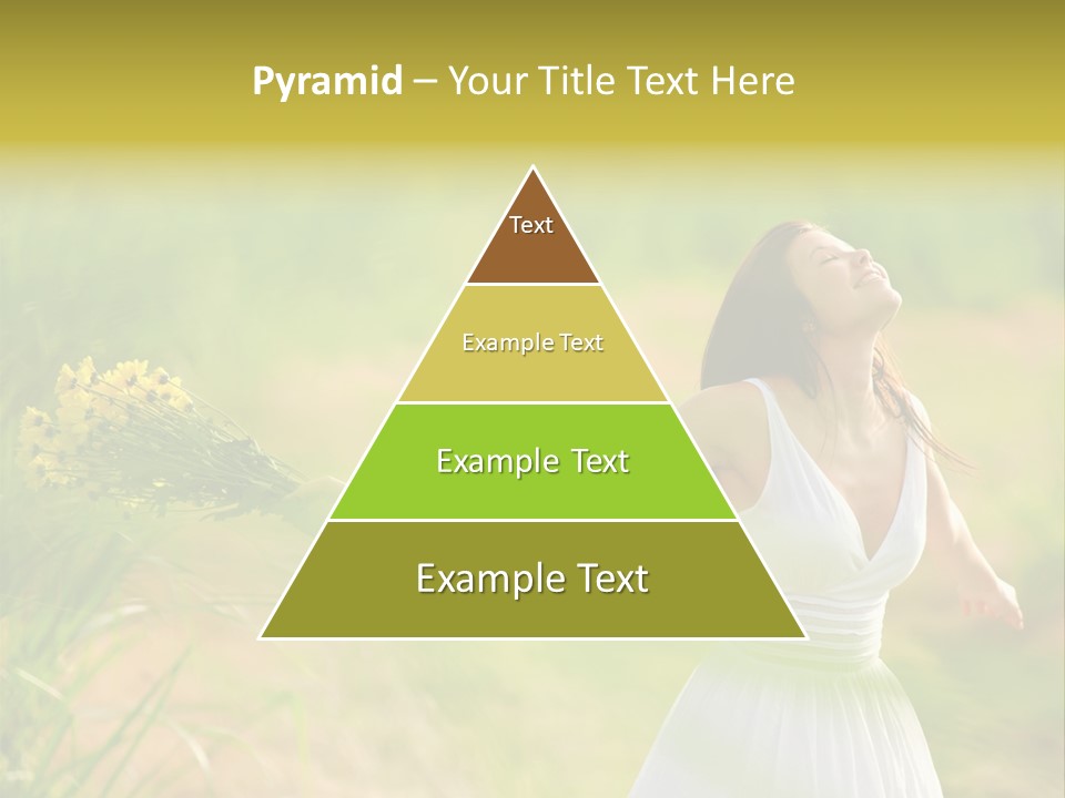 Head Pretty Caucasian PowerPoint Template