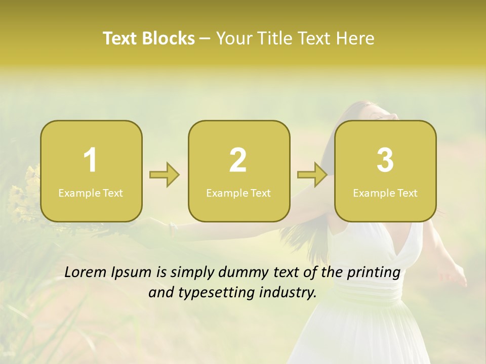 Head Pretty Caucasian PowerPoint Template
