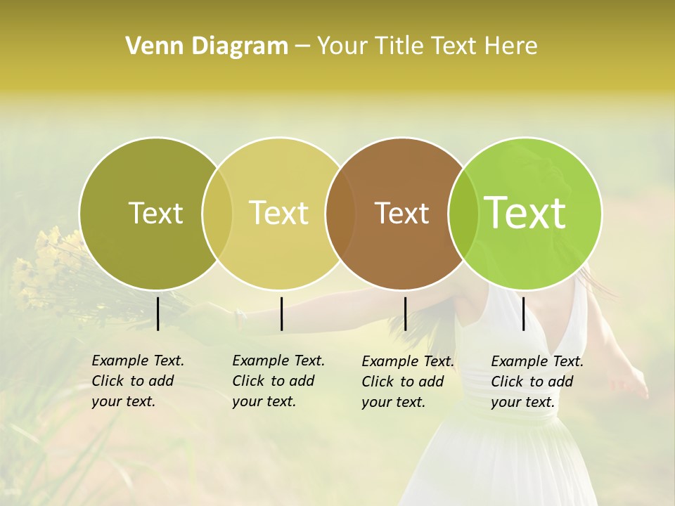 Head Pretty Caucasian PowerPoint Template
