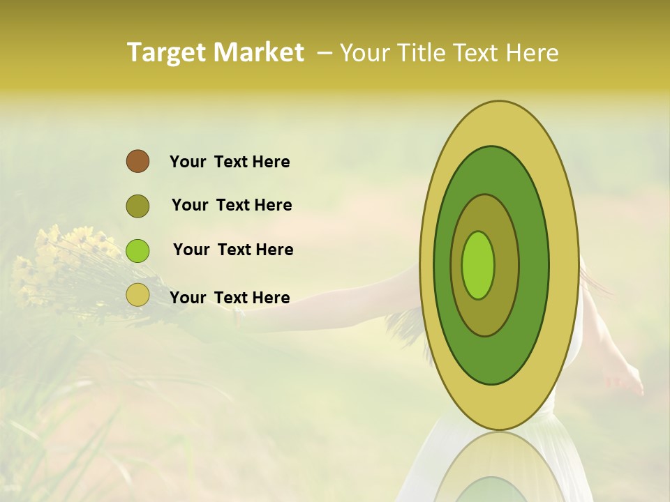 Head Pretty Caucasian PowerPoint Template