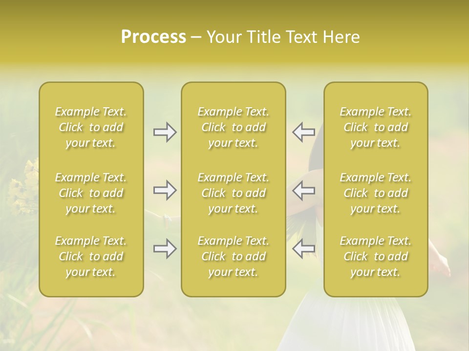 Head Pretty Caucasian PowerPoint Template