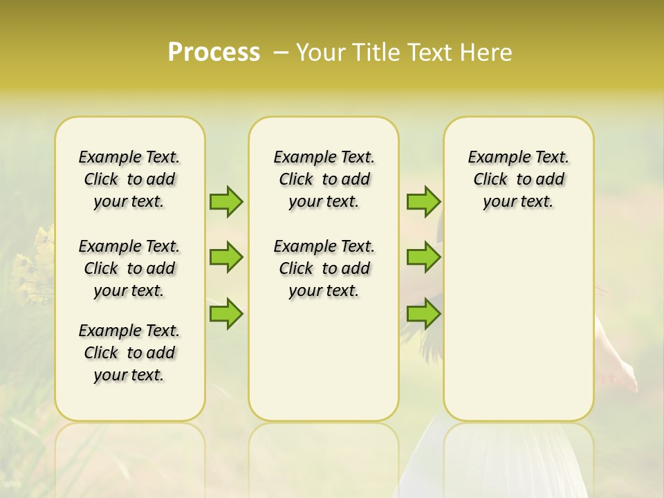 Head Pretty Caucasian PowerPoint Template