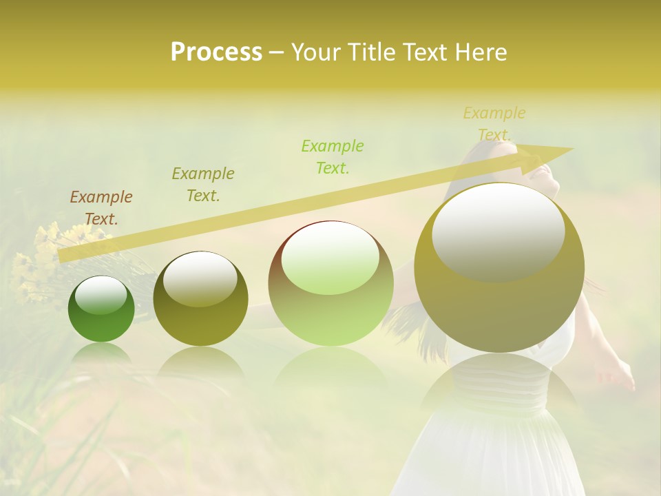 Head Pretty Caucasian PowerPoint Template