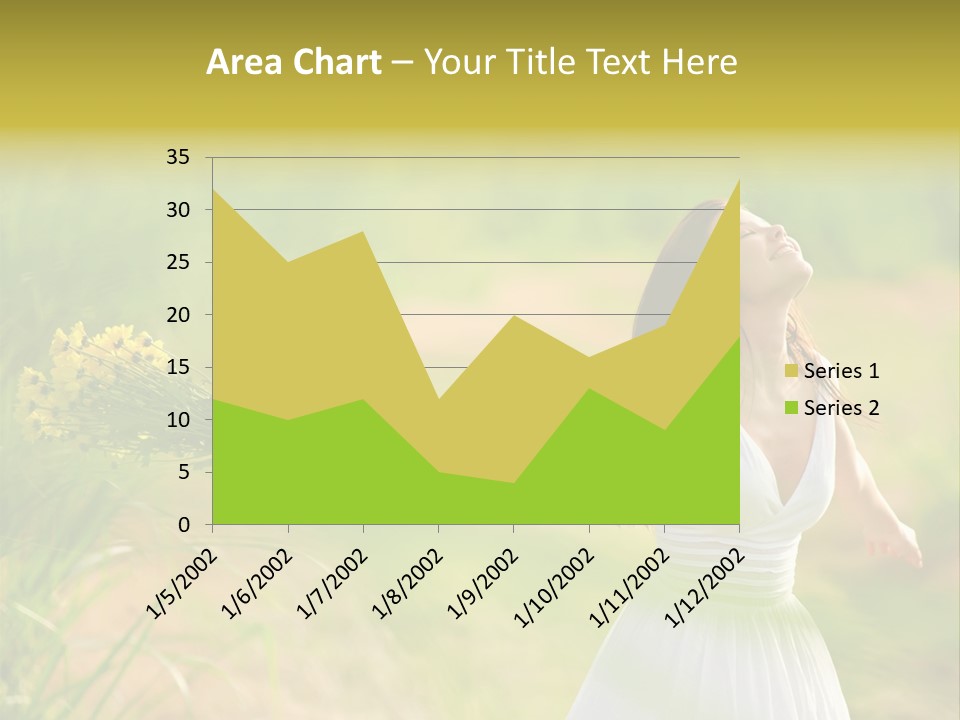 Head Pretty Caucasian PowerPoint Template