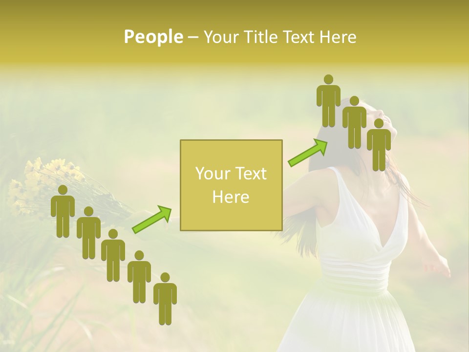 Head Pretty Caucasian PowerPoint Template