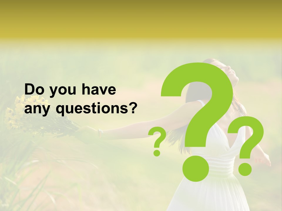 Head Pretty Caucasian PowerPoint Template