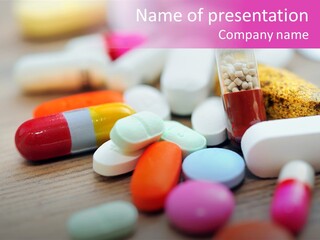 Treatment Capsules Sickness PowerPoint Template