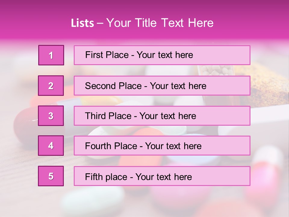 Treatment Capsules Sickness PowerPoint Template