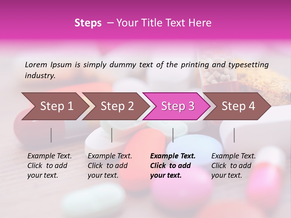 Treatment Capsules Sickness PowerPoint Template