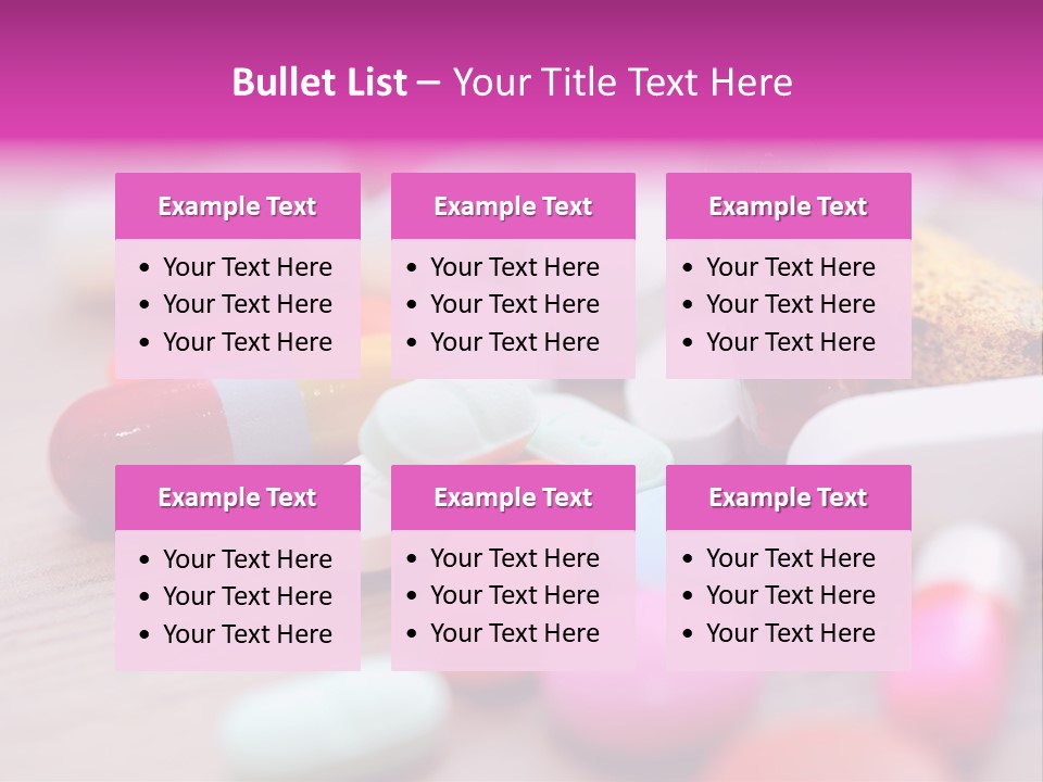 Treatment Capsules Sickness PowerPoint Template
