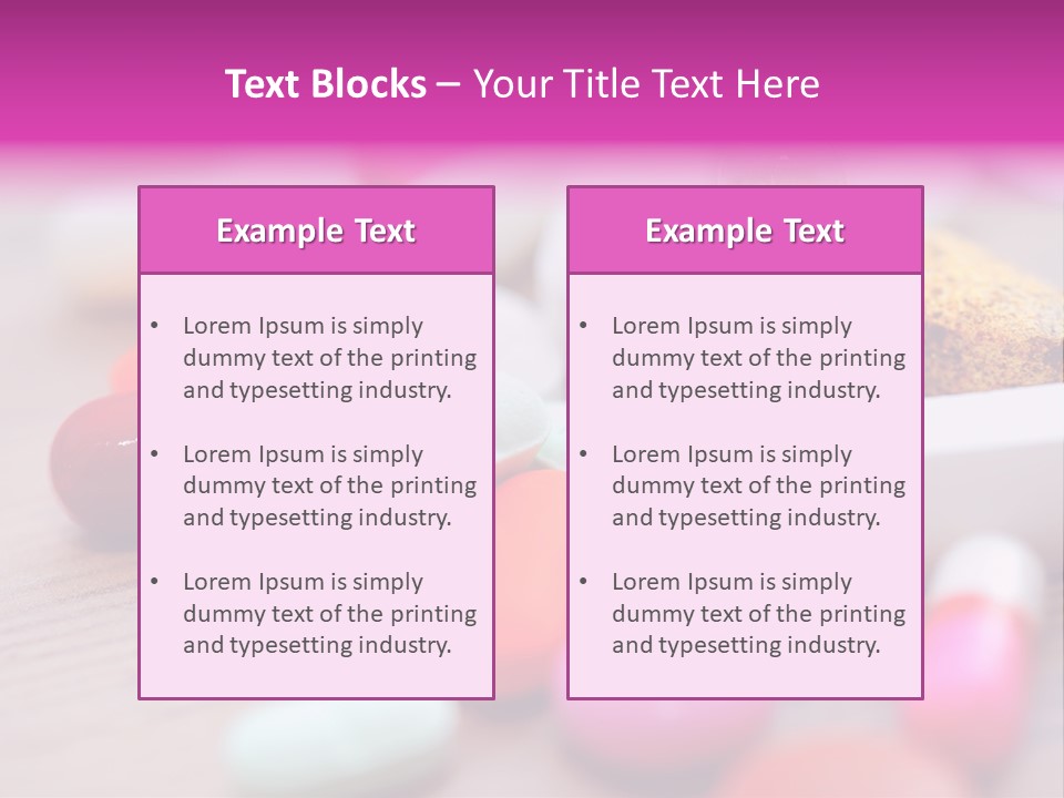 Treatment Capsules Sickness PowerPoint Template