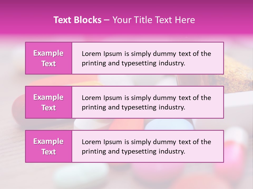 Treatment Capsules Sickness PowerPoint Template