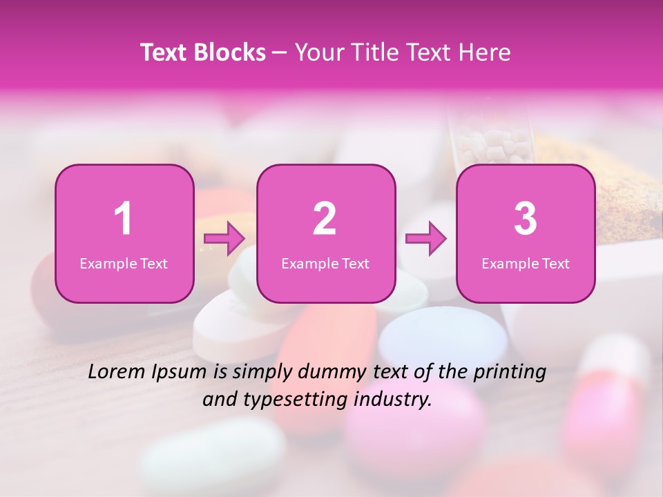 Treatment Capsules Sickness PowerPoint Template