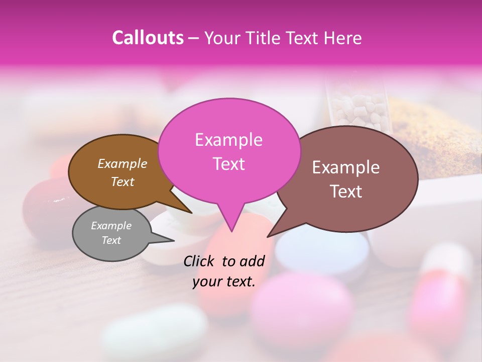 Treatment Capsules Sickness PowerPoint Template