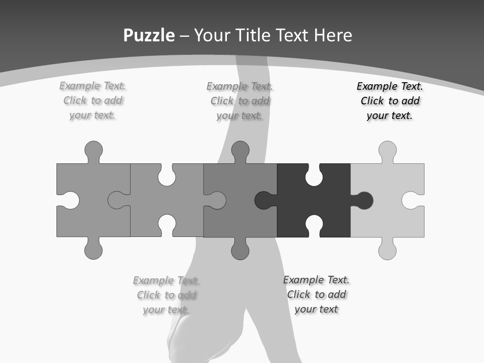 Posing Suppleness Slipper PowerPoint Template