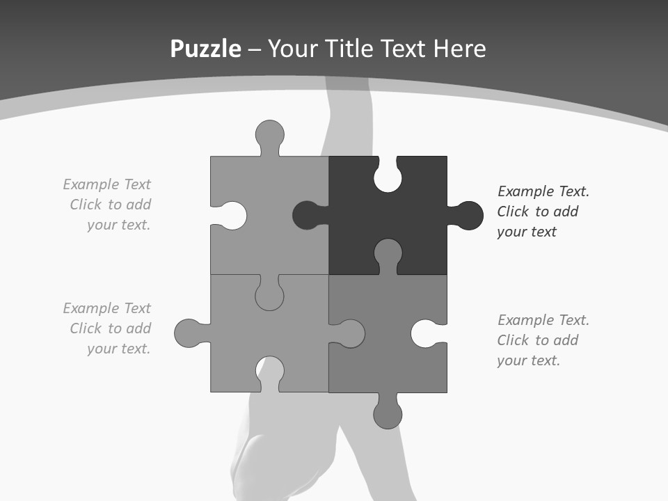 Posing Suppleness Slipper PowerPoint Template