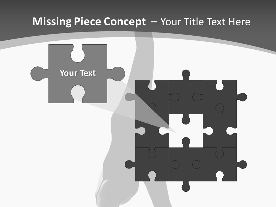 Posing Suppleness Slipper PowerPoint Template