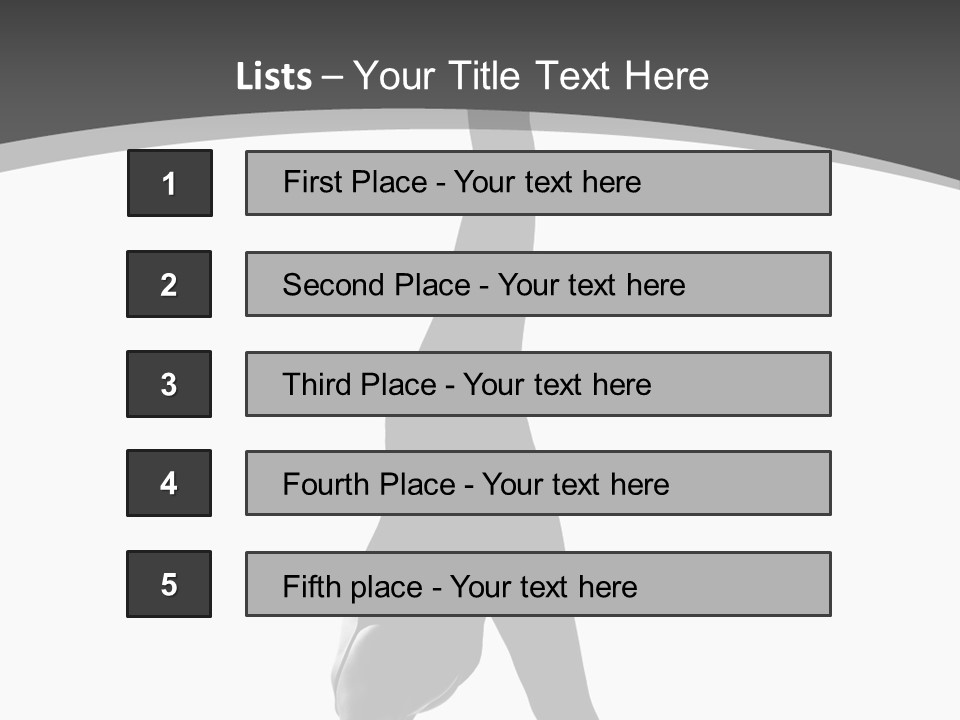 Posing Suppleness Slipper PowerPoint Template