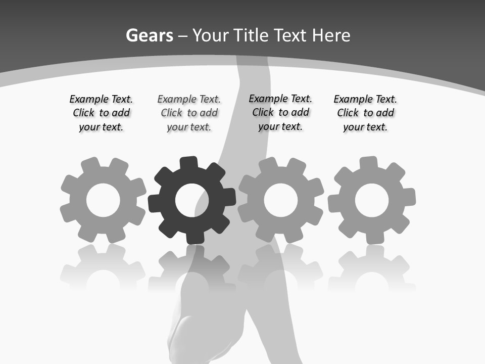 Posing Suppleness Slipper PowerPoint Template