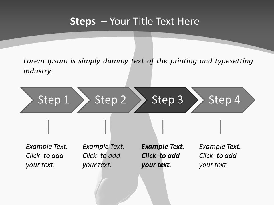 Posing Suppleness Slipper PowerPoint Template