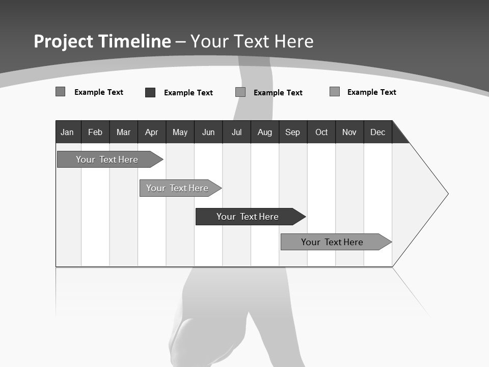 Posing Suppleness Slipper PowerPoint Template