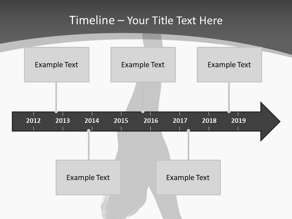 Posing Suppleness Slipper PowerPoint Template