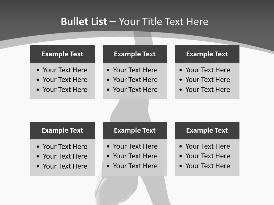 Posing Suppleness Slipper PowerPoint Template