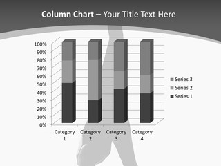 Posing Suppleness Slipper PowerPoint Template