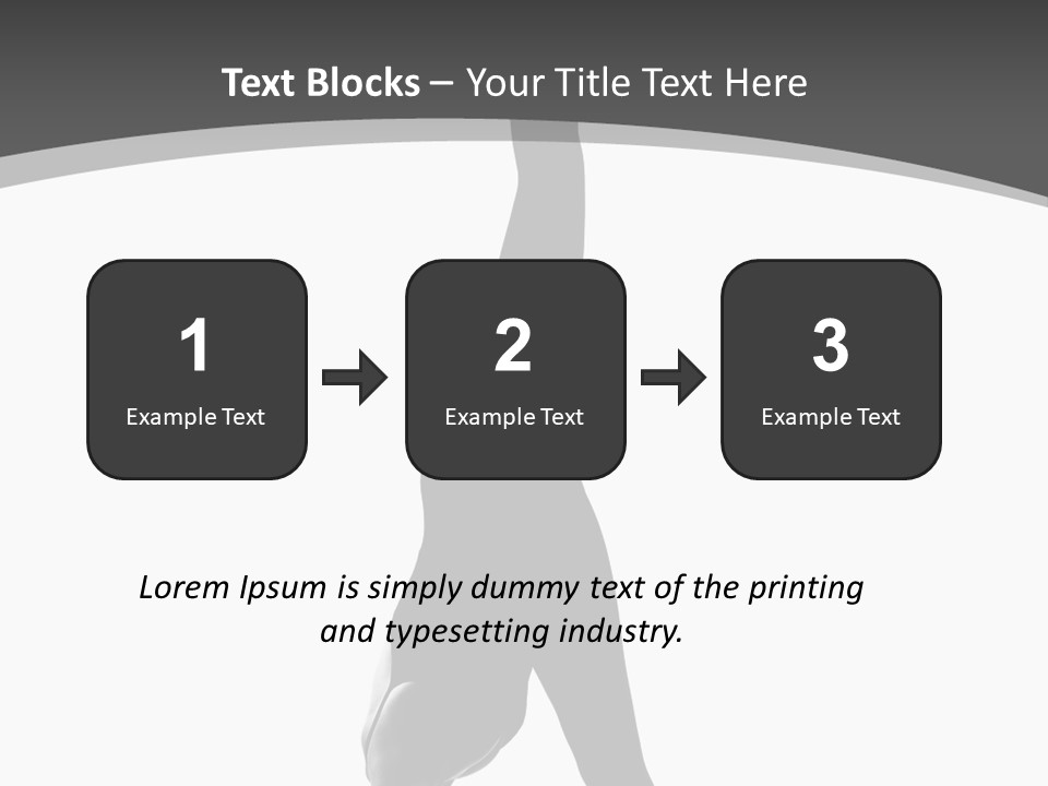 Posing Suppleness Slipper PowerPoint Template