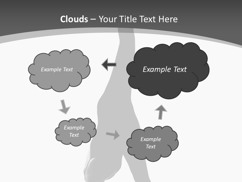 Posing Suppleness Slipper PowerPoint Template