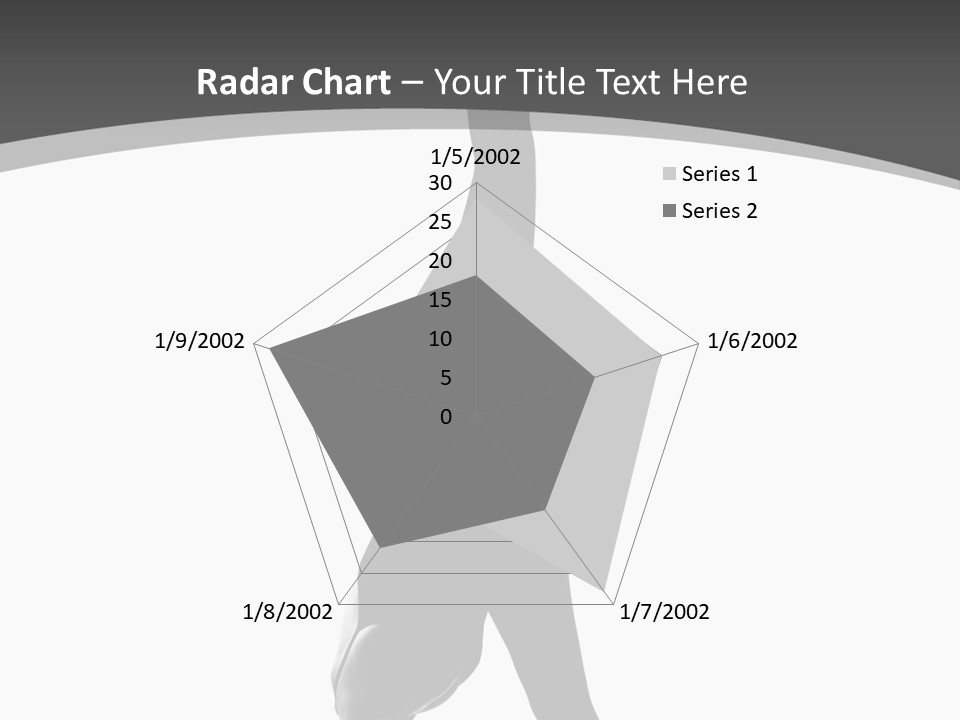 Posing Suppleness Slipper PowerPoint Template
