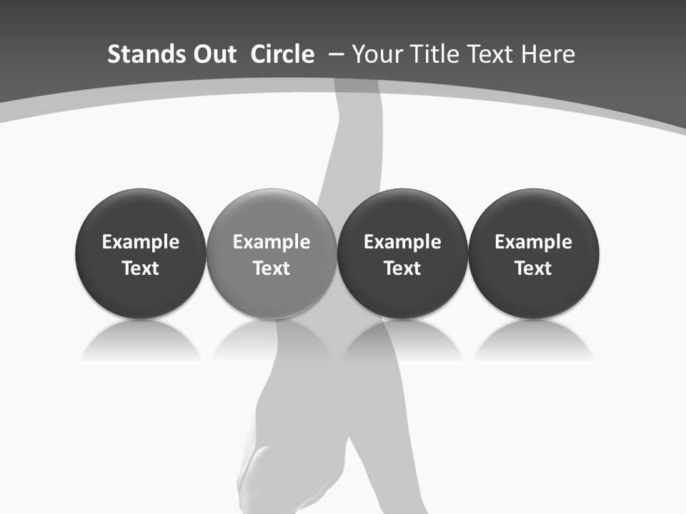 Posing Suppleness Slipper PowerPoint Template