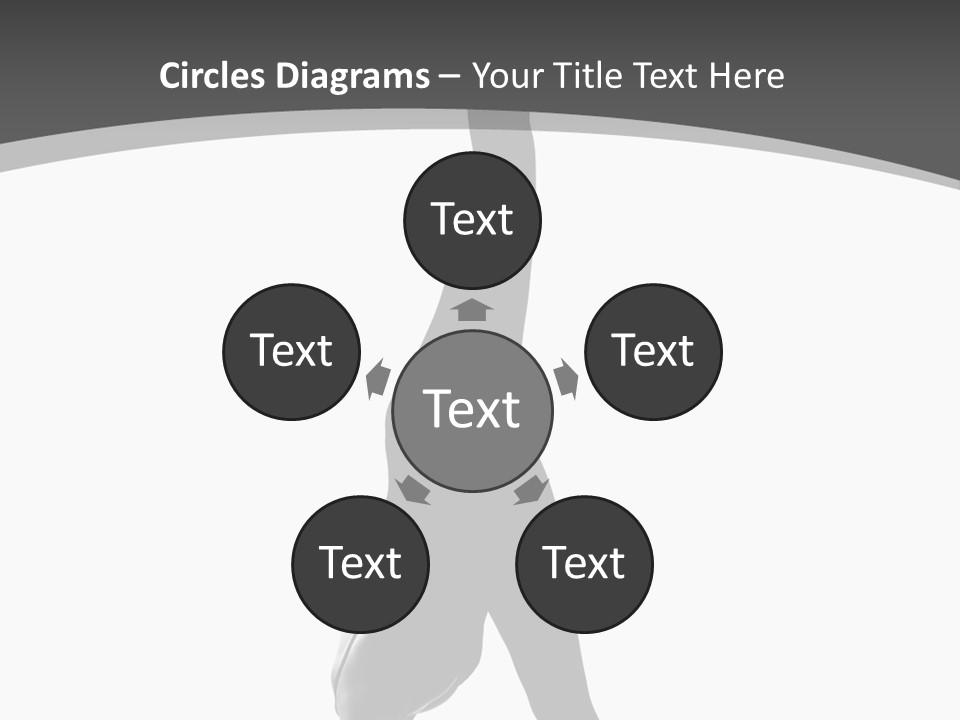 Posing Suppleness Slipper PowerPoint Template