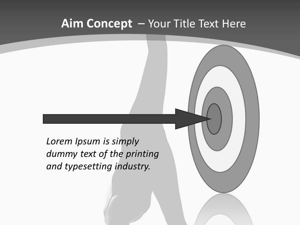 Posing Suppleness Slipper PowerPoint Template