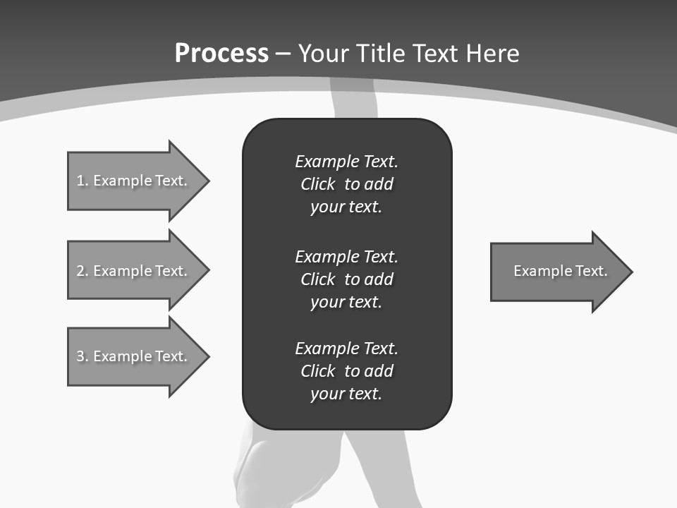 Posing Suppleness Slipper PowerPoint Template