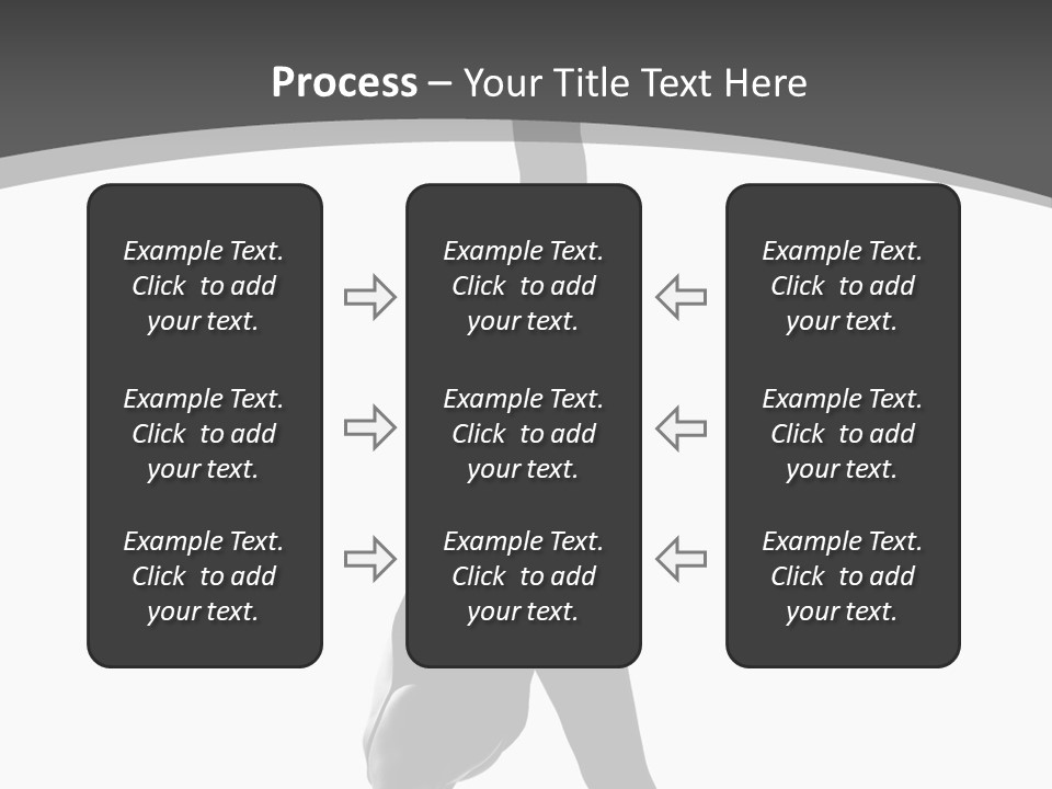 Posing Suppleness Slipper PowerPoint Template