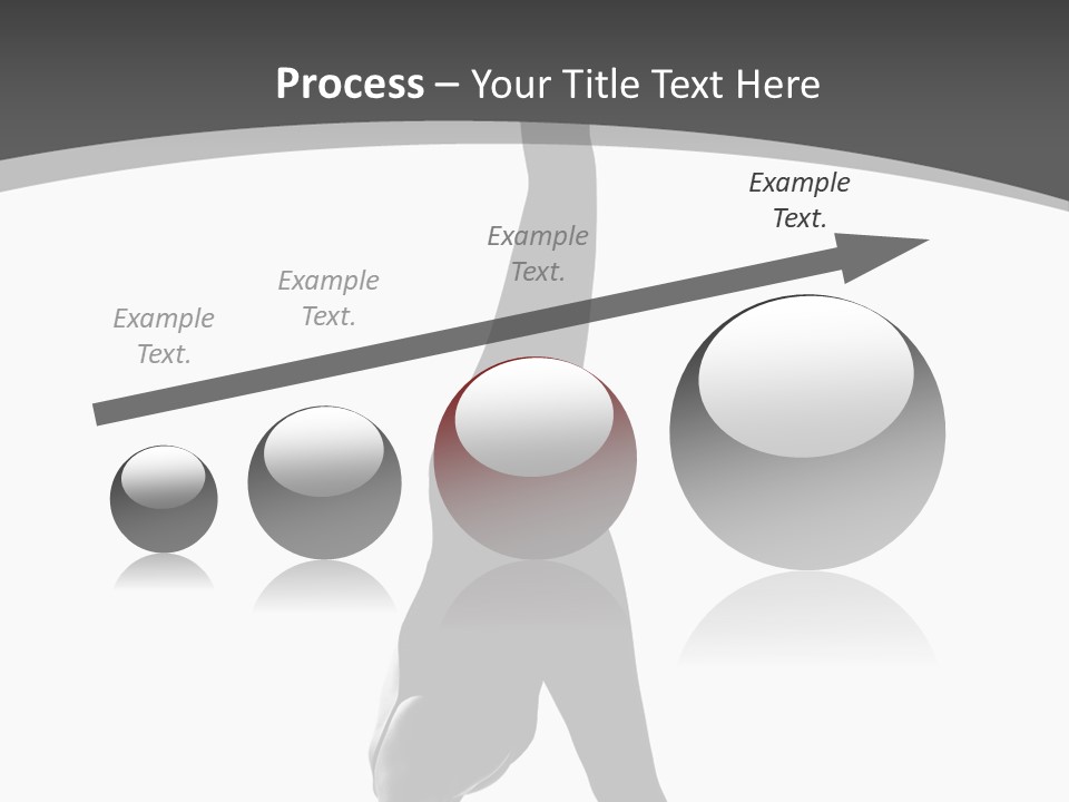 Posing Suppleness Slipper PowerPoint Template