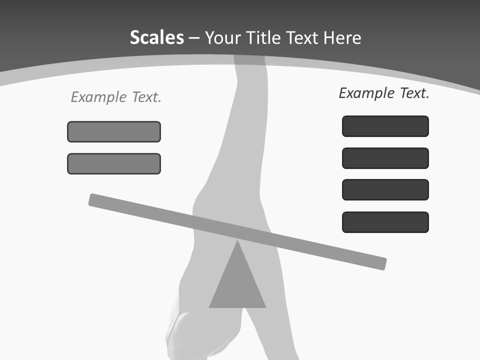 Posing Suppleness Slipper PowerPoint Template