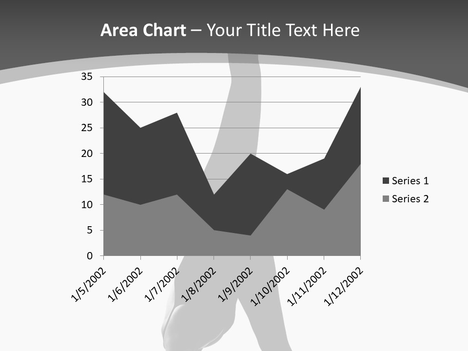 Posing Suppleness Slipper PowerPoint Template