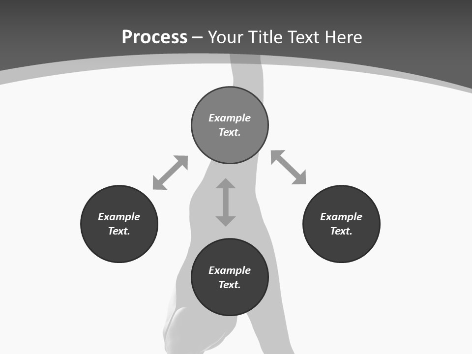 Posing Suppleness Slipper PowerPoint Template