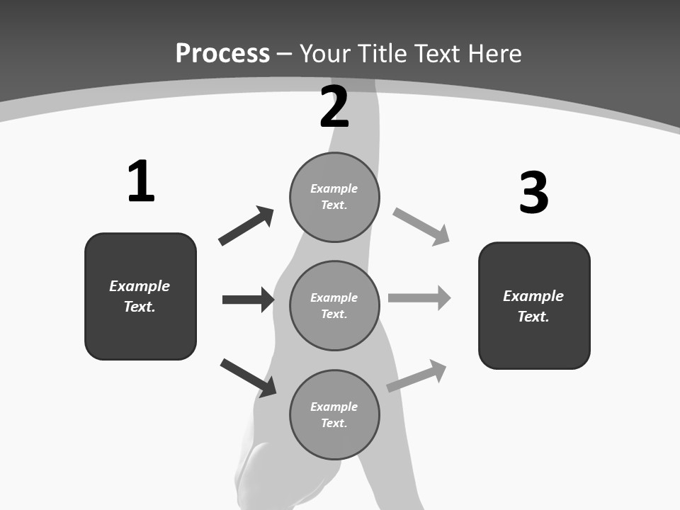 Posing Suppleness Slipper PowerPoint Template