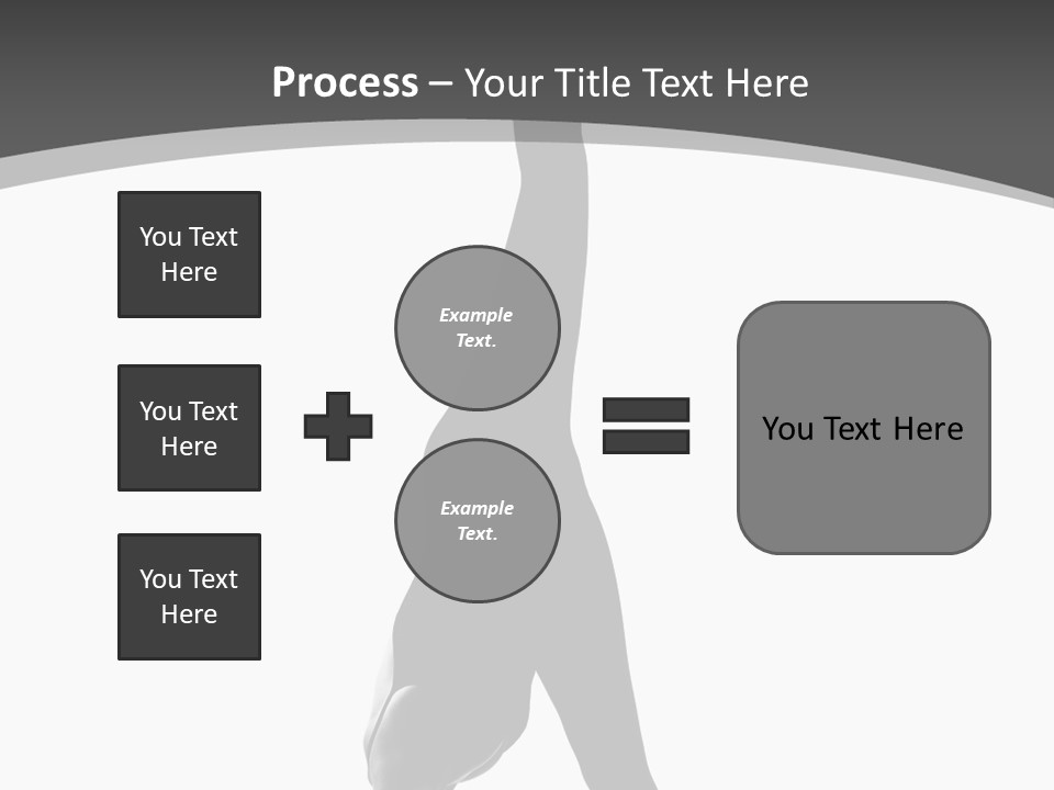 Posing Suppleness Slipper PowerPoint Template